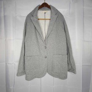 Universal Thread Women's Large Soft Knit Blazer Heather Gray